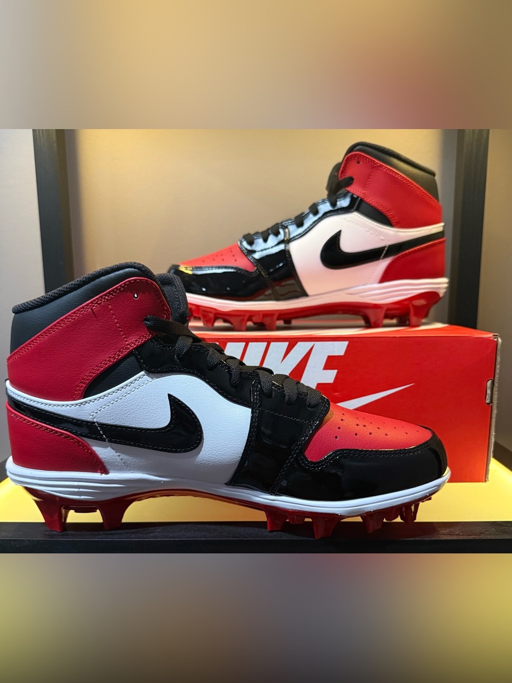 NEW | Jordan 1 Mid Football/Lacrosse Cleats | Size 9 | NO BOX
